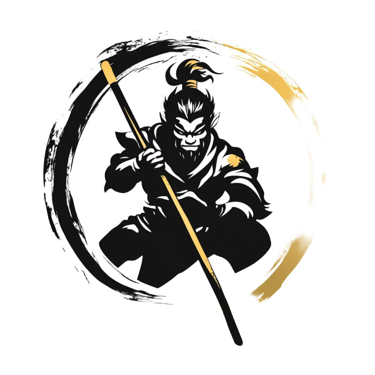 Black Myth Wu Kong Vinyl Car Decal Sticker – Waterproof & UV-Resistant 8"