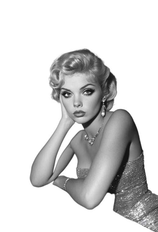 Blonde Bombshell At Bar Vinyl Car Decal Sticker – Waterproof & UV-Resistant 8"