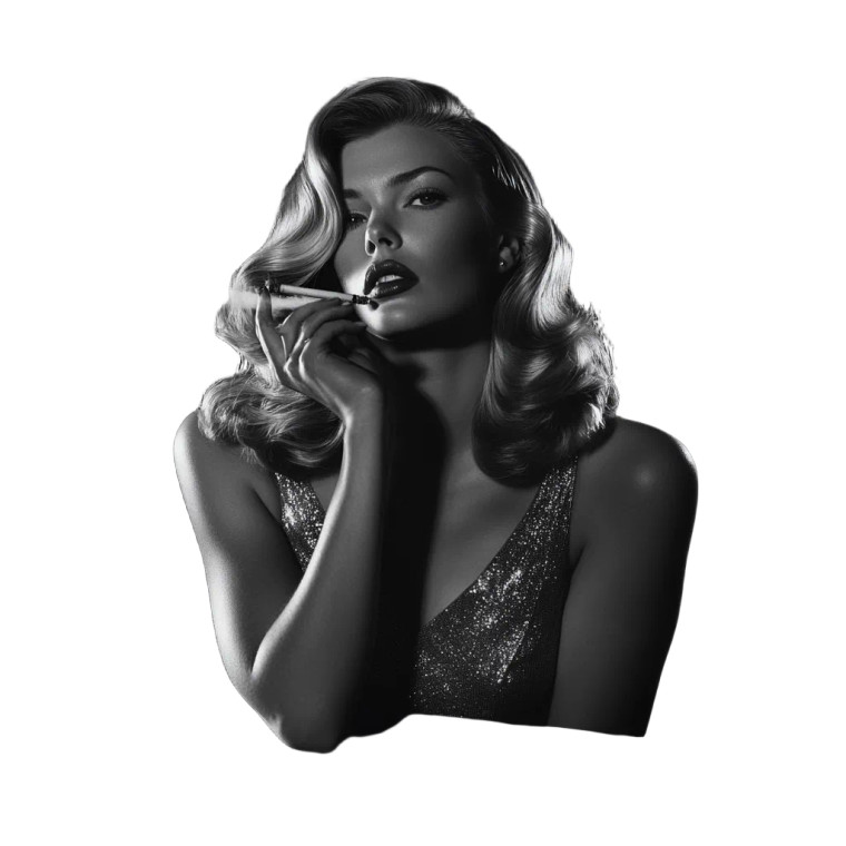 Noir Elegance Vinyl Car Decal Sticker – Waterproof & UV-Resistant 8"