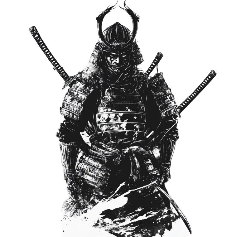 Samurai Tattoo Design Vinyl Car Decal Sticker – Waterproof & UV-Resistant 8" Samurai Tattoo Design Vinyl Car Decal Sticker – Waterproof & UV-Resistant 8"