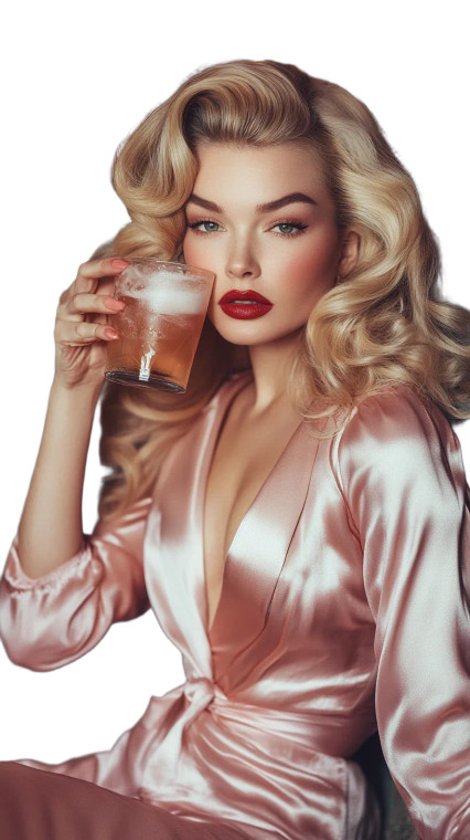 Elegant Hollywood Woman Vinyl Car Decal Sticker – Waterproof & UV-Resistant 8"