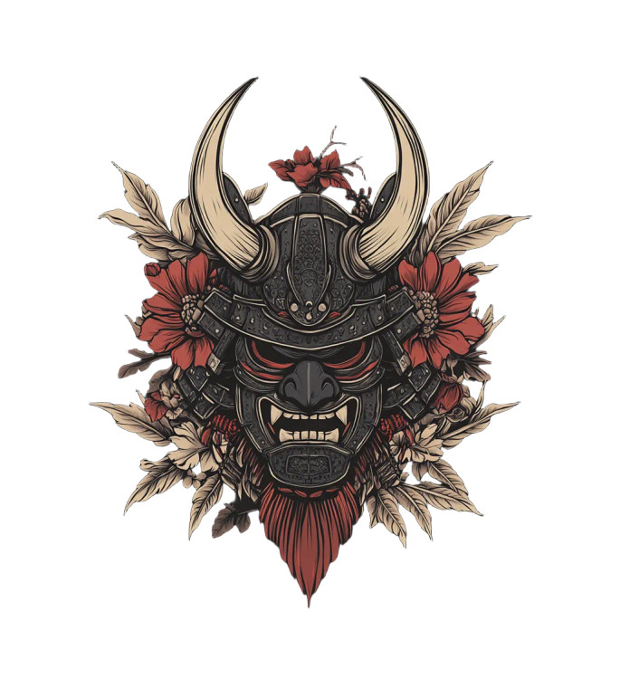 Oni Mask Logo Vinyl Car Decal Sticker – Waterproof & UV-Resistant 8"