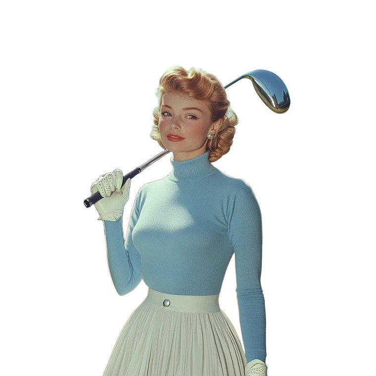 Vintage Golfer Pose Vinyl Car Decal Sticker – Waterproof & UV-Resistant 8"