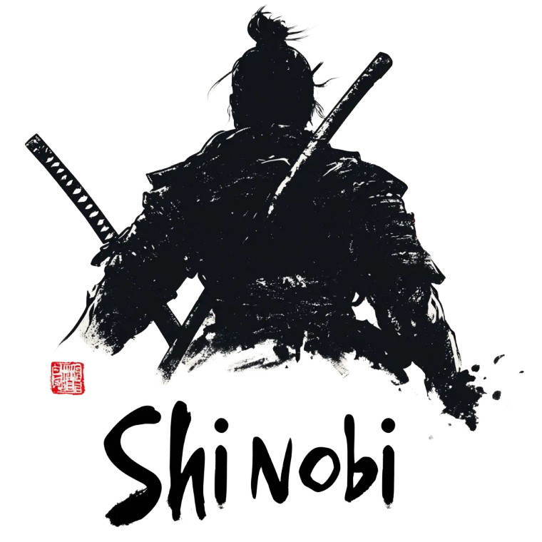 Shinobi Logo Vinyl Car Decal Sticker – Waterproof & UV-Resistant 8"