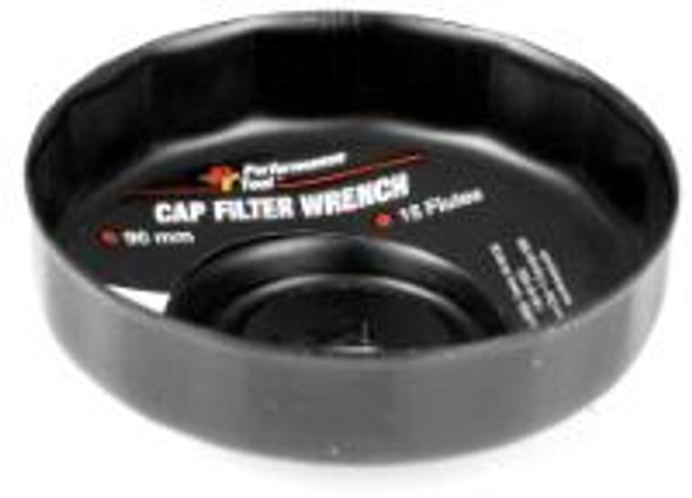 Superior Strength Oil Filter Wrench | Fits Multiple Brands | Cap Type | 15 Flutes