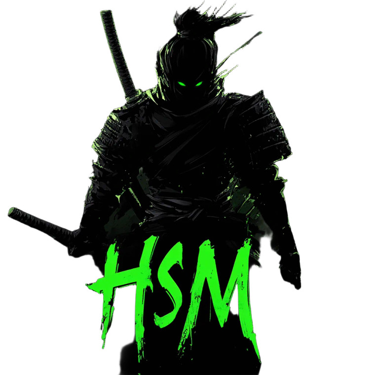 Ghost Samurai Logo Vinyl Car Decal Sticker – Waterproof & UV-Resistant 8"