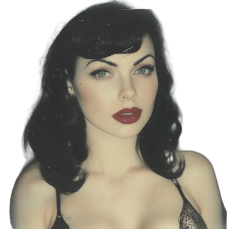 Pin Up Beauty Vinyl Car Decal Sticker – Waterproof & UV-Resistant 8"