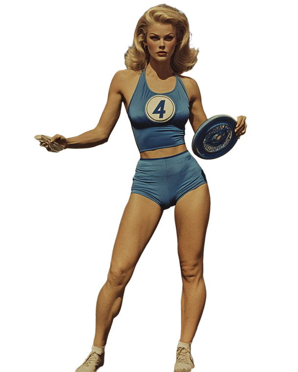 Vintage Sue Storm Discus Vinyl Car Decal Sticker – Waterproof & UV-Resistant 8"