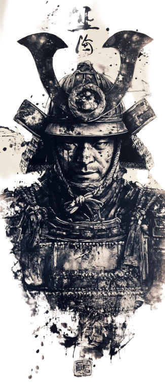 Samourai Tattoo Vinyl Car Decal Sticker – Waterproof & UV-Resistant 8" Samourai Tattoo Vinyl Car Decal Sticker – Waterproof & UV-Resistant 8"