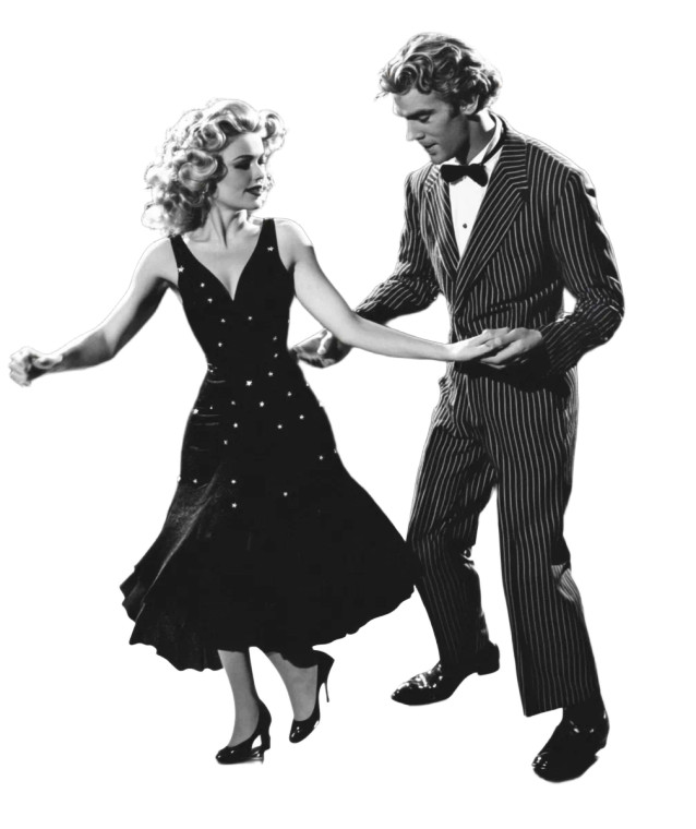 Hollywood Dance Duo Vinyl Car Decal Sticker – Waterproof & UV-Resistant 8"