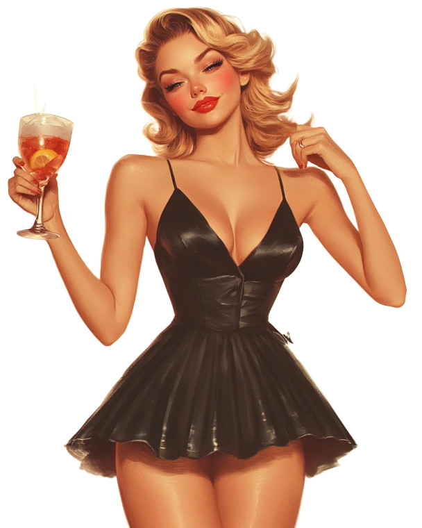 1950S Flirtatious Crow-Woman Vinyl Car Decal Sticker – Waterproof & UV-Resistant 8" 1950S Flirtatious Crow-Woman Vinyl Car Decal Sticker – Waterproof & UV-Resistant 8"