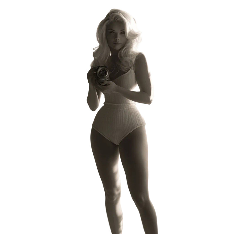 Bunny Yeager Selfie Vinyl Car Decal Sticker – Waterproof & UV-Resistant 8"