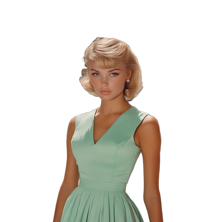 Elegant Poolside Woman Vinyl Car Decal Sticker – Waterproof & UV-Resistant 8"