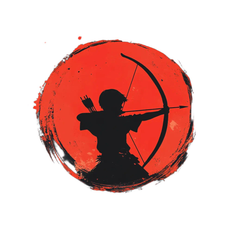 Archery Boy Logo Vinyl Car Decal Sticker – Waterproof & UV-Resistant 8"