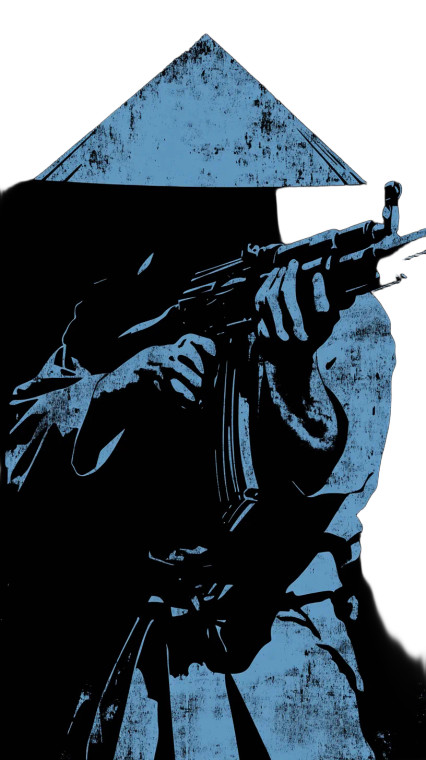 Ronin With Ak47 Vinyl Car Decal Sticker – Waterproof & UV-Resistant 8"