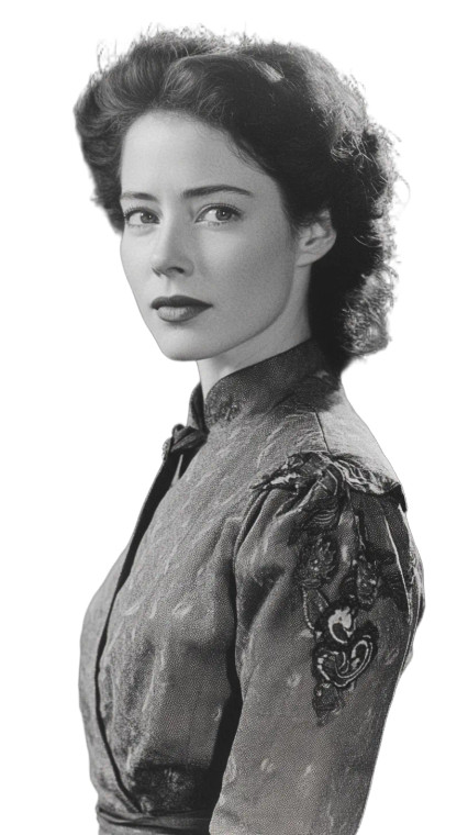Barbara O'Neil Portrait Vinyl Car Decal Sticker – Waterproof & UV-Resistant 8"