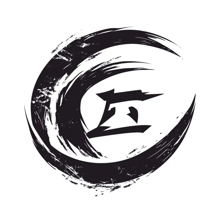 空間Enc Logo Vinyl Car Decal Sticker – Waterproof & UV-Resistant 8"