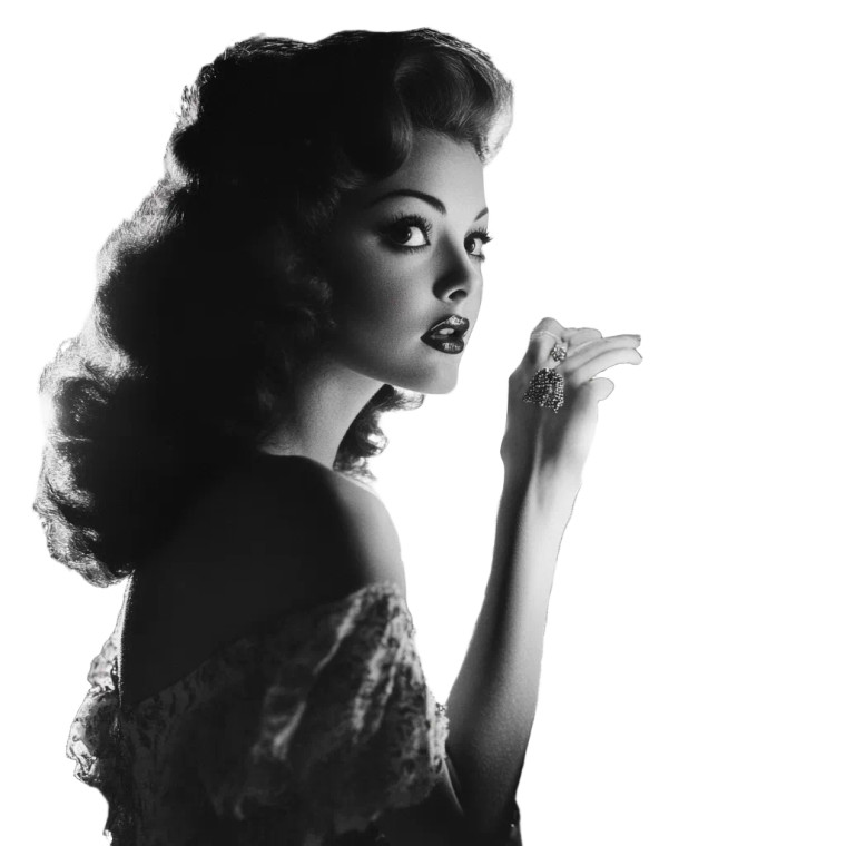 Classic Hollywood Glam Vinyl Car Decal Sticker – Waterproof & UV-Resistant 8"