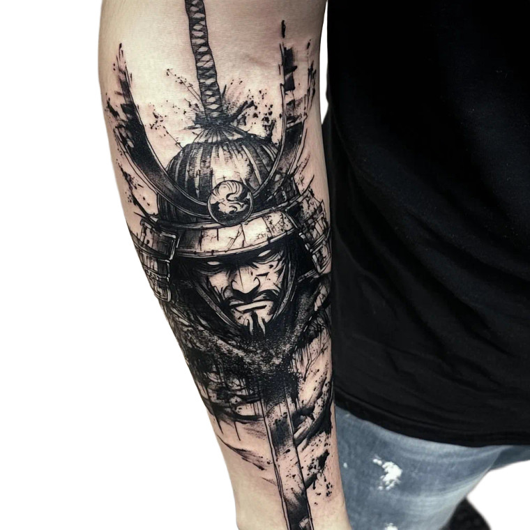 Samurai Tattoo V5 Vinyl Car Decal Sticker – Waterproof & UV-Resistant 8"