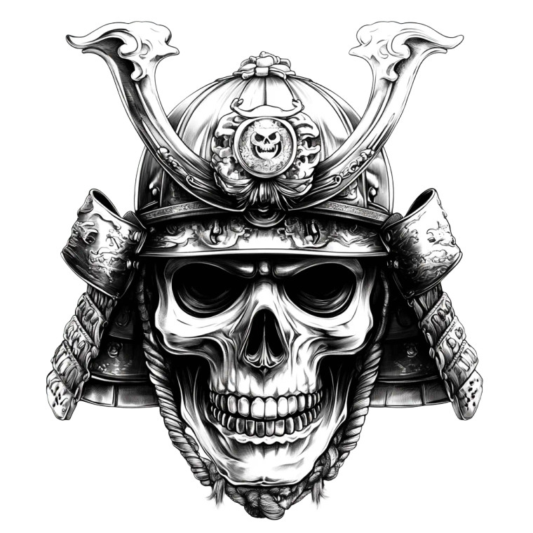 Samurai Hannya Mask Vinyl Car Decal Sticker – Waterproof & UV-Resistant 8"