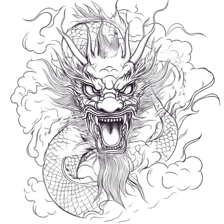 China'S Dragon Mask Vinyl Car Decal Sticker – Waterproof & UV-Resistant 8"