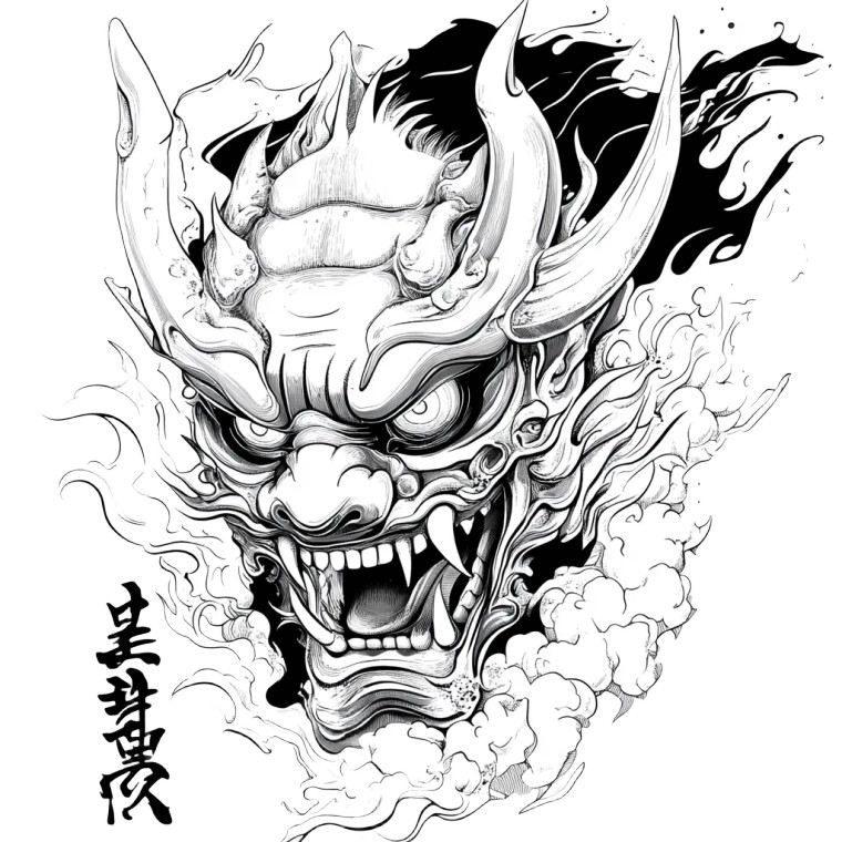 Oni Ski Design Vinyl Car Decal Sticker – Waterproof & UV-Resistant 8"