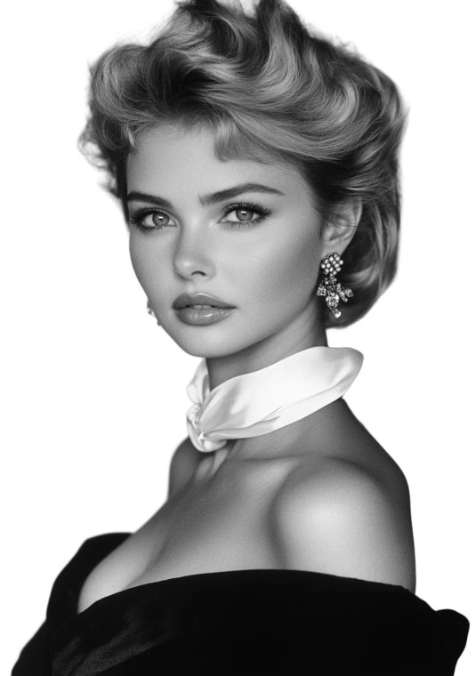 Classical Supermodel Portrait Vinyl Car Decal Sticker – Waterproof & UV-Resistant 8"