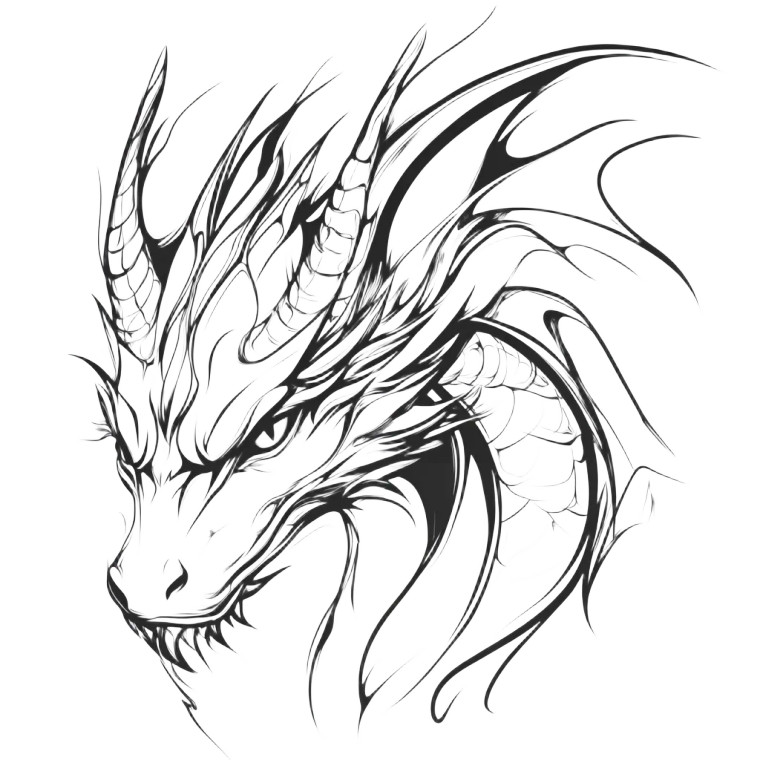 Nature Dragon Spirit Vinyl Car Decal Sticker – Waterproof & UV-Resistant 8"