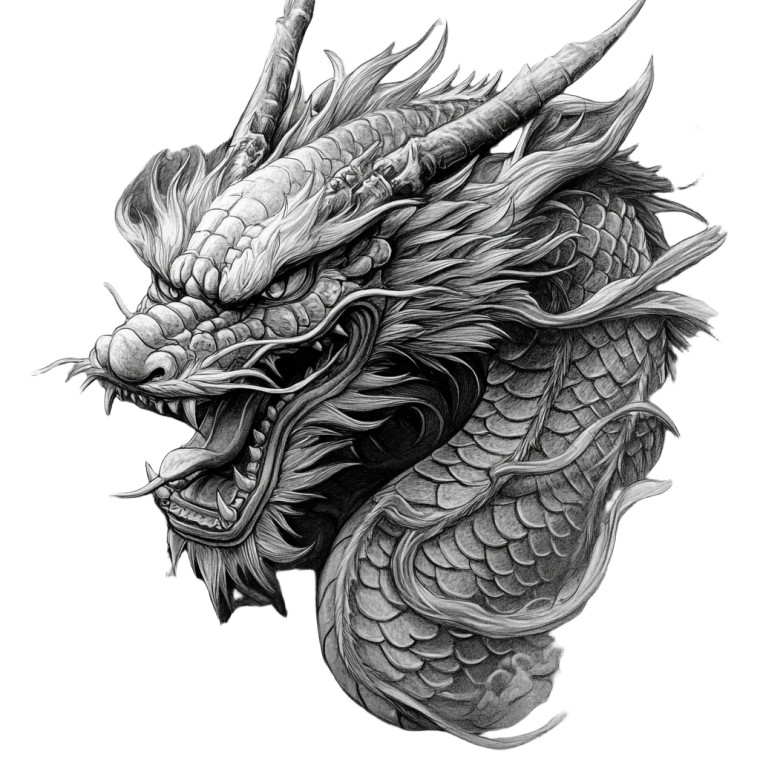 Japanese Dragon V9 Vinyl Car Decal Sticker – Waterproof & UV-Resistant 8"