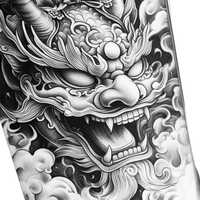 Oni Mask Design V3 Vinyl Car Decal Sticker – Waterproof & UV-Resistant 8"