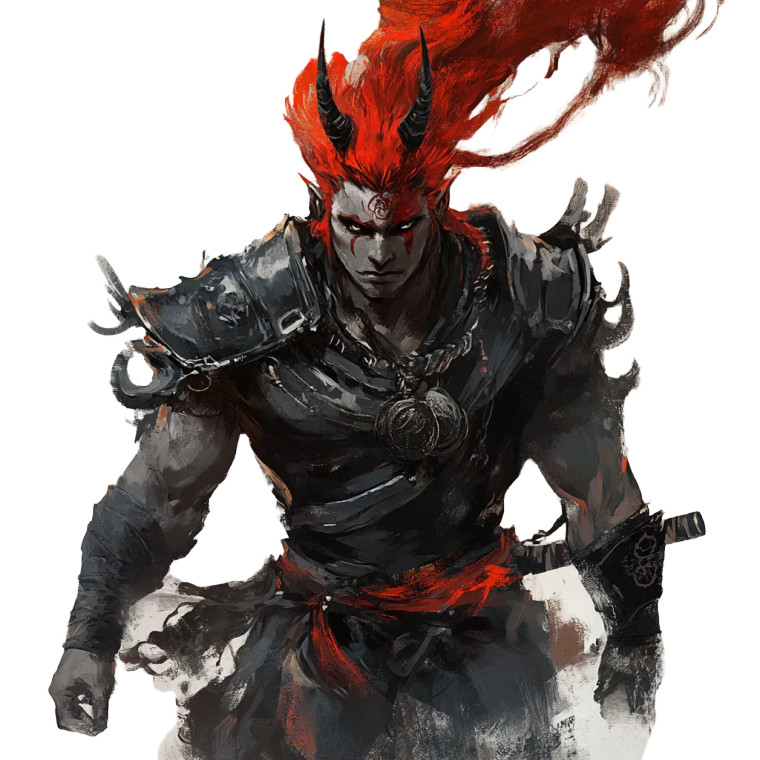 Yaksha Warrior Jacob Vinyl Car Decal Sticker – Waterproof & UV-Resistant 8"