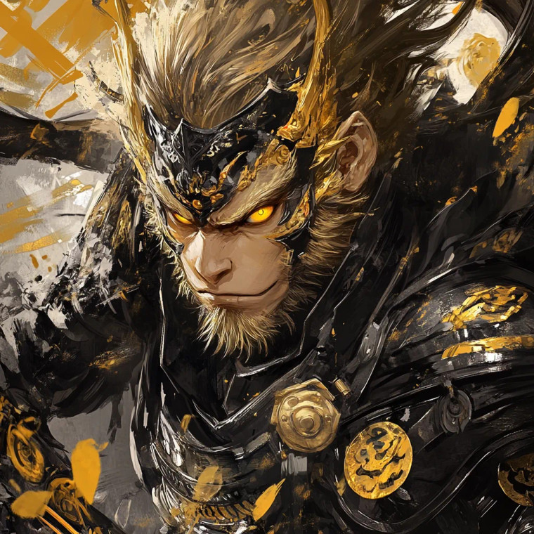 Monkey King Art Vinyl Car Decal Sticker – Waterproof & UV-Resistant 8"