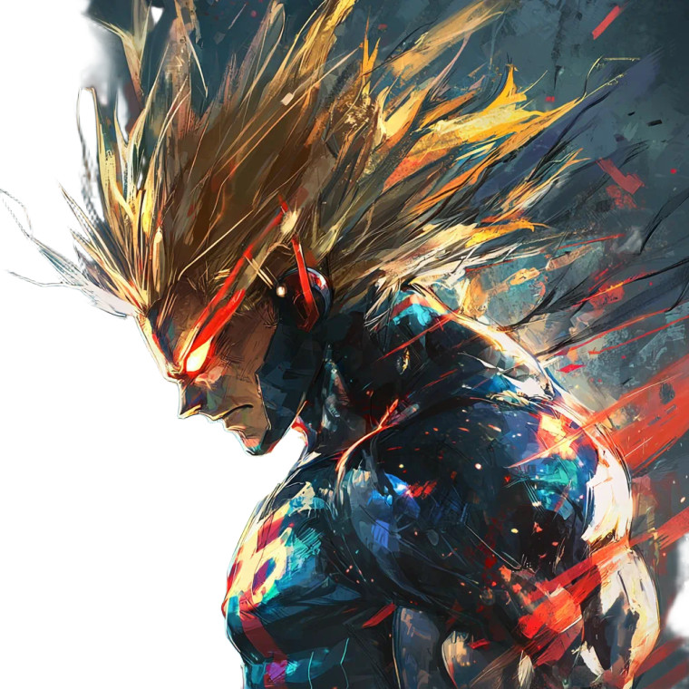 All Might Vinyl Car Decal Sticker – Waterproof & UV-Resistant 8"