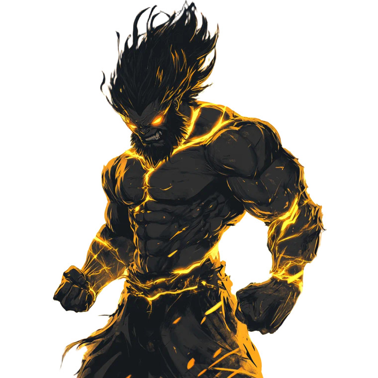 Demonic Neon Beast Vinyl Car Decal Sticker – Waterproof & UV-Resistant 8"