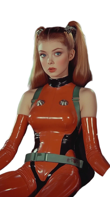 Retro Sci-Fi Heroine V2 Vinyl Car Decal Sticker – Waterproof & UV-Resistant 8"