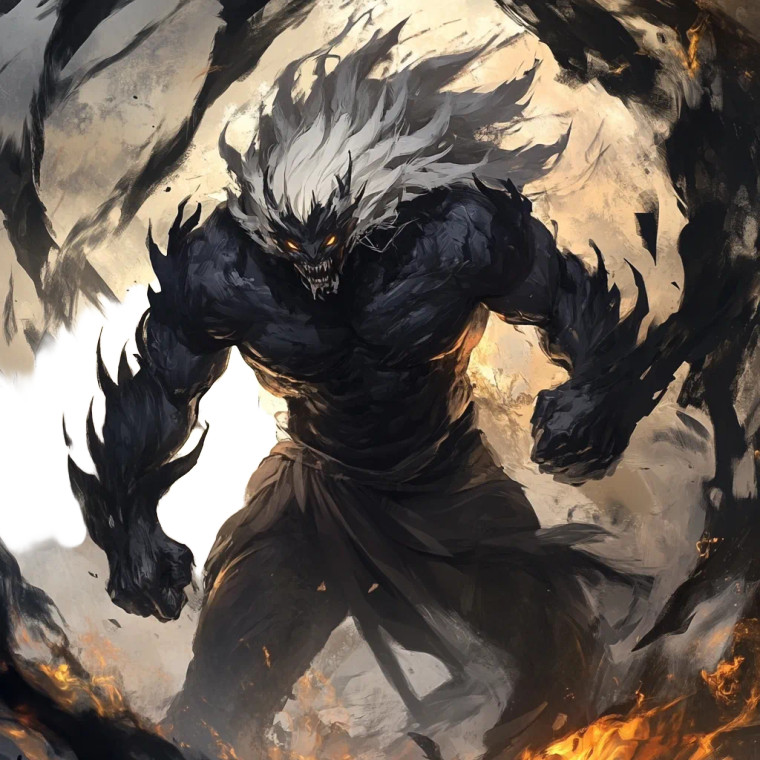 Demonic Hecatoncheires Fury Vinyl Car Decal Sticker – Waterproof & UV-Resistant 8"