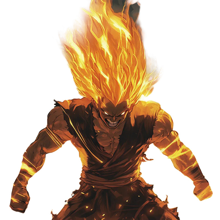 Super Saiyan Transformation Vinyl Car Decal Sticker – Waterproof & UV-Resistant 8"