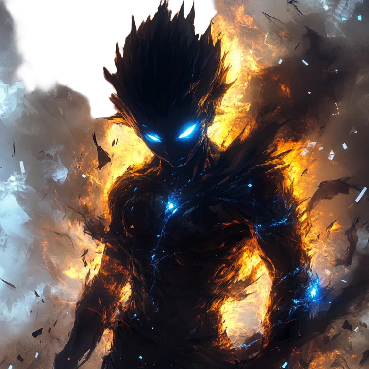 Super Saiyan Anime Vinyl Car Decal Sticker – Waterproof & UV-Resistant 8"