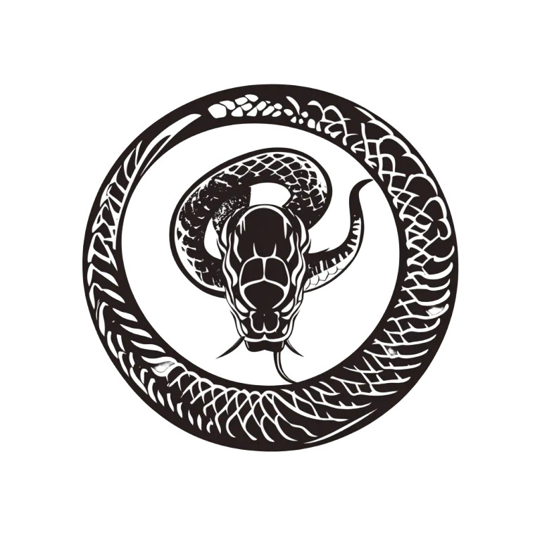 Snake Kamon Logo Vinyl Car Decal Sticker – Waterproof & UV-Resistant 8" Snake Kamon Logo Vinyl Car Decal Sticker – Waterproof & UV-Resistant 8"