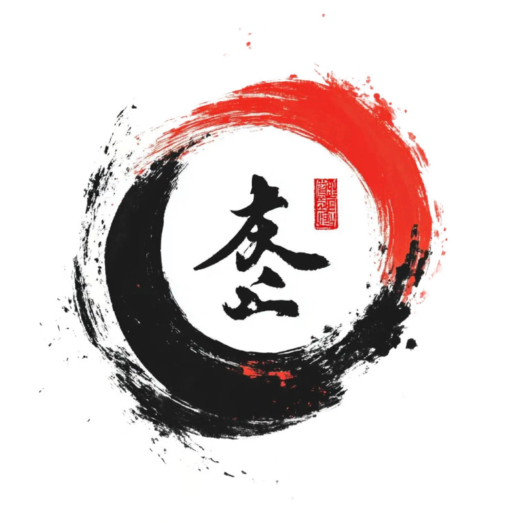 Chinese Shaojiu Logo Vinyl Car Decal Sticker – Waterproof & UV-Resistant 8"