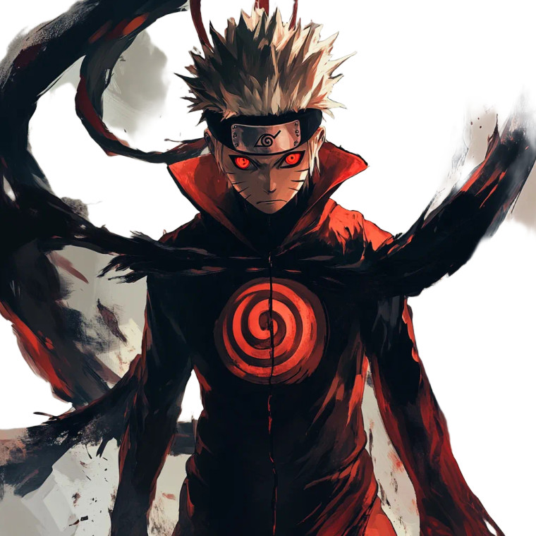 Naruto'S Evolved Sharingan Vinyl Car Decal Sticker – Waterproof & UV-Resistant 8"