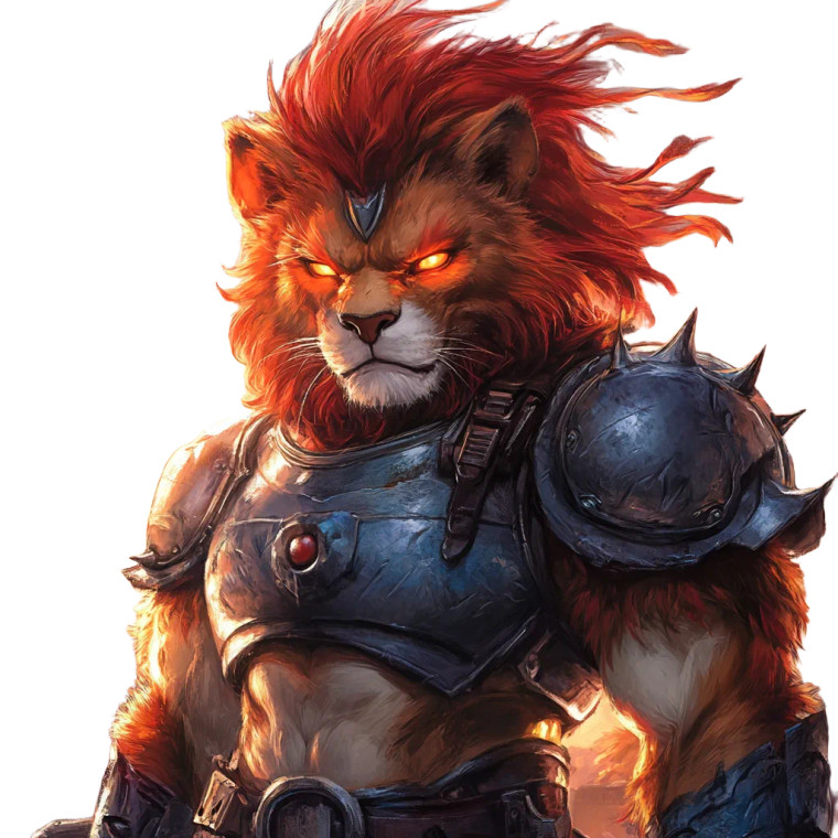 Lion-O Portrait Vinyl Car Decal Sticker – Waterproof & UV-Resistant 8"