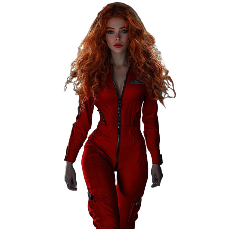 Space Damsel Distress Vinyl Car Decal Sticker – Waterproof & UV-Resistant 8"