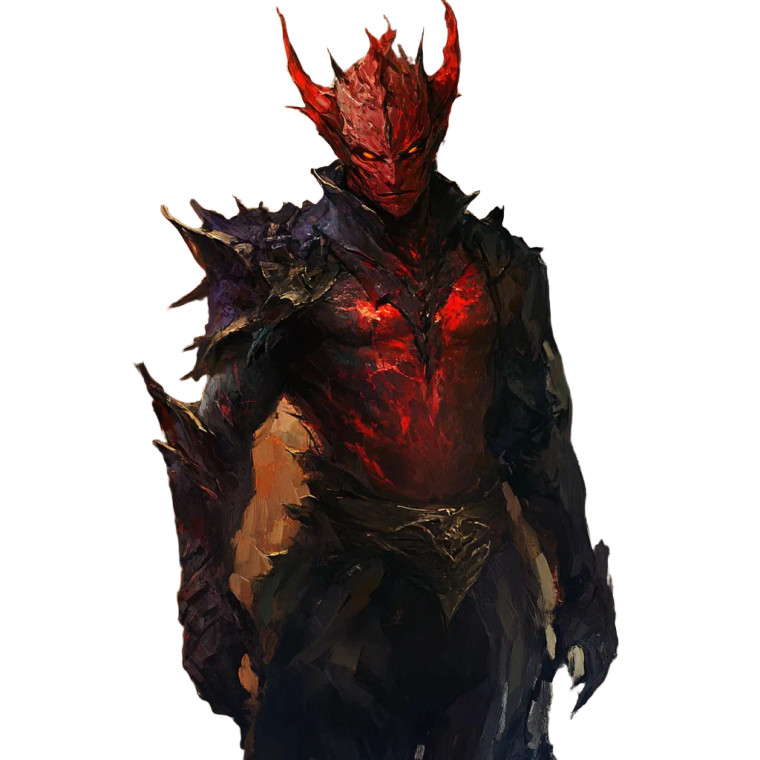 Red Devil Humanoid Vinyl Car Decal Sticker – Waterproof & UV-Resistant 8"