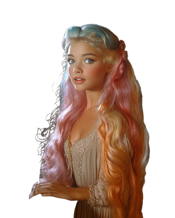 Rainbow Rapunzel Balcony Vinyl Car Decal Sticker – Waterproof & UV-Resistant 8"