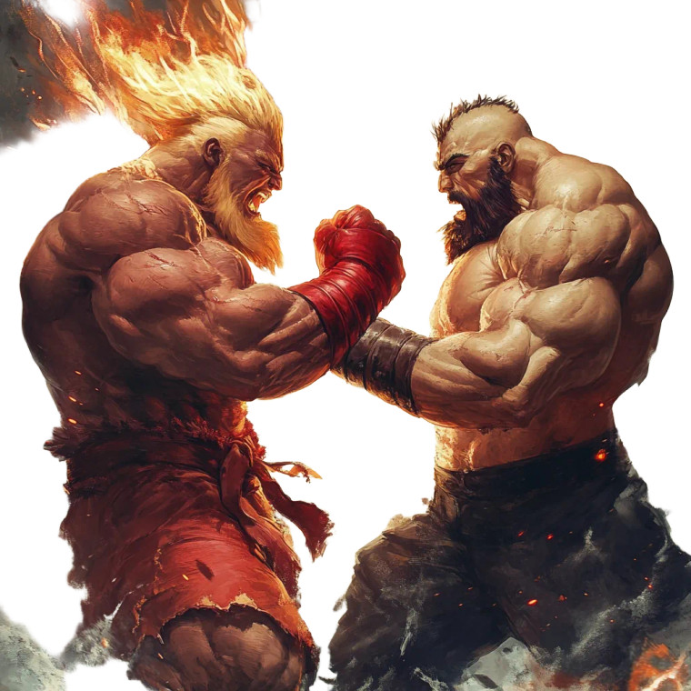 Jake Paul Vs Zangief Vinyl Car Decal Sticker – Waterproof & UV-Resistant 8"