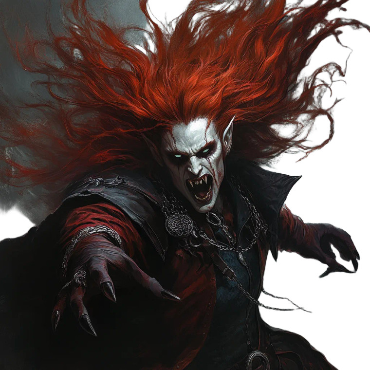 Vampire Lord V2 Vinyl Car Decal Sticker – Waterproof & UV-Resistant 8"