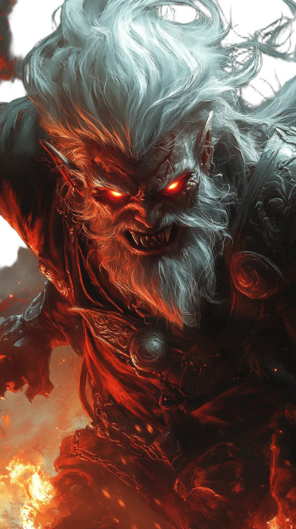 Oni Demon Wallpaper Vinyl Car Decal Sticker – Waterproof & UV-Resistant 8"