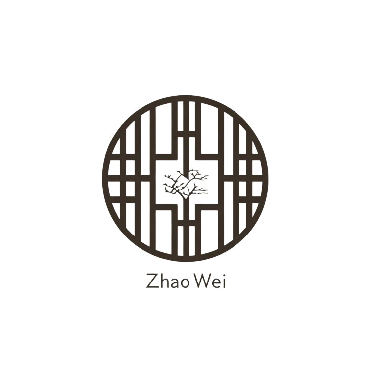 Zhao Wei Logo Vinyl Car Decal Sticker – Waterproof & UV-Resistant 8"
