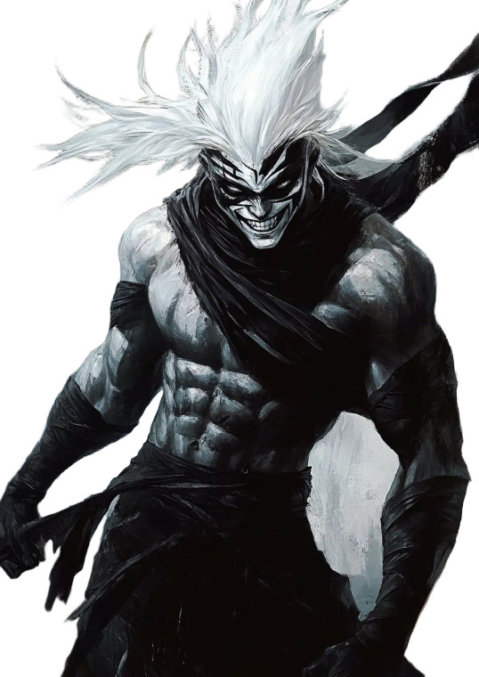 Fantasy Martial Artist V4 Vinyl Car Decal Sticker – Waterproof & UV-Resistant 8"